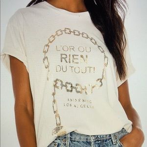 Anine Bing L’OR OU RIEN Tee